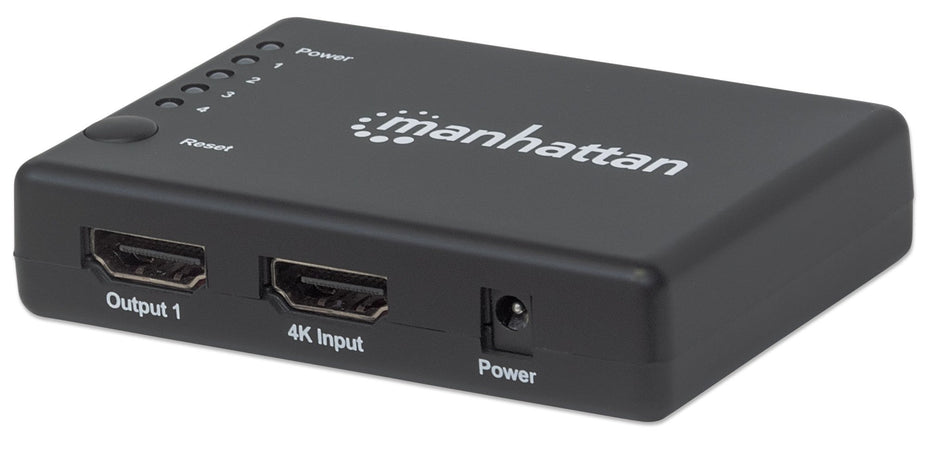 Splitter HDMI 4K UHD 3D con LED 4 vie
