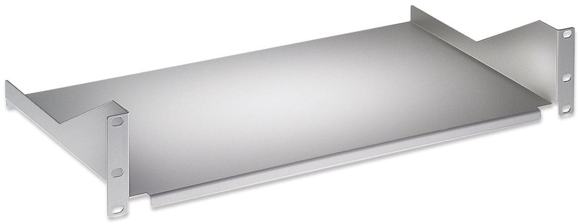 Mensola per Rack 19'' 400 mm 2U Grigia 2 punti