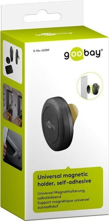 Supporto Magnetico Autoadesivo per Smartphone e Tablet Nero