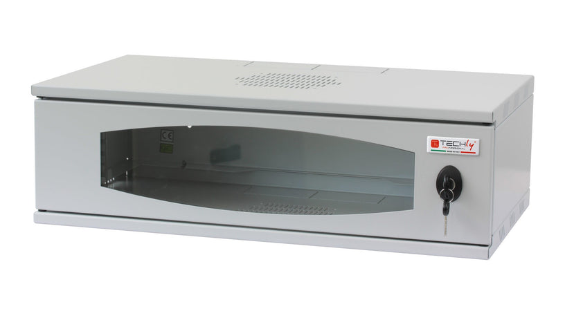 Armadio Rack 19'' a Muro 3U prof. 320 Grigio Assemblato