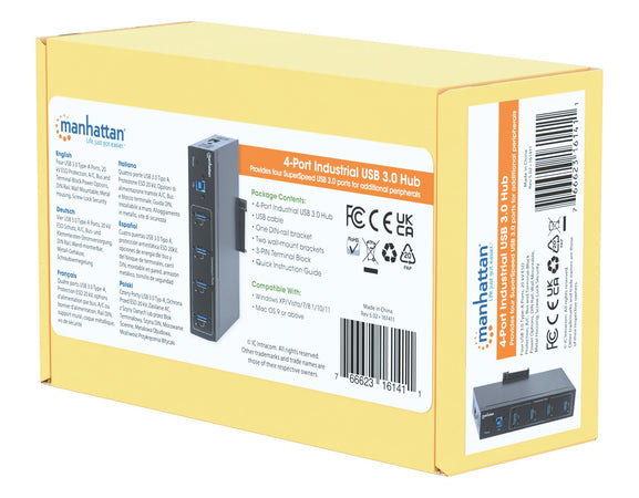 Hub Industriale USB 3.0 4 Porte