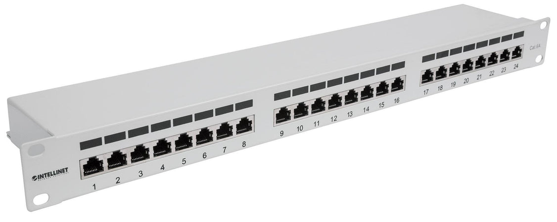 Pannello Patch FTP 24 porte 19'' Cat6a Grigio