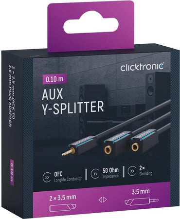 Cavo Sdoppiatore Stereo Jack 3.5 mm 10 cm Alta Qualità