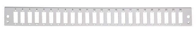 Pannello di distribuzione 24 bussole SC Duplex / LC Quad 1U Grigio