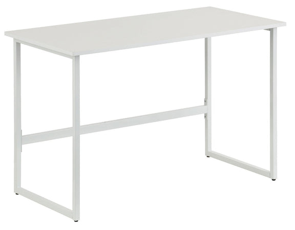 Scrivania per Computer dal Design Moderno per Casa e Ufficio Bianco