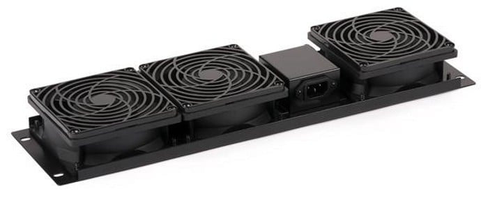Gruppo di 3 Ventole a Soffitto per Rack 19'' per Audio Video