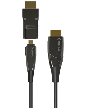 Cavo HDMI&trade A/A Micro HDMI&trade AOC in Fibra Ottica 4K 10m