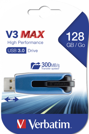 Memoria USB 3.0 Verbatim Retrattile 128GB Blu