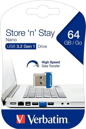 NANO Memoria USB 3.2 64GB Blu