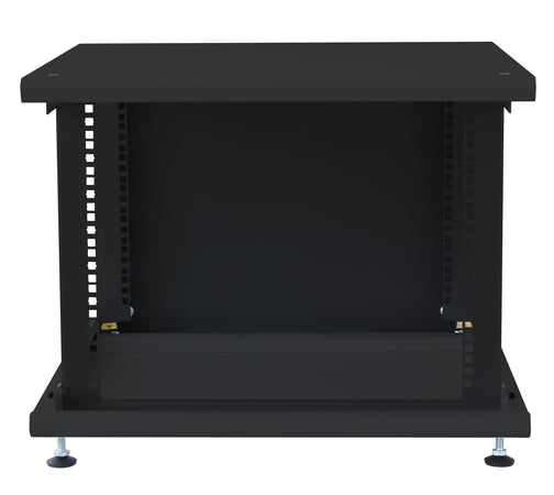 Armadio Rack 19'' ideale per Accumulatori Fotovoltaico 8U P600mm Nero