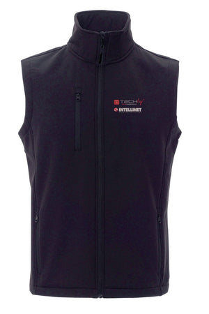 Smanicato da uomo Nero taglia M con loghi Techly Professional e Intellinet