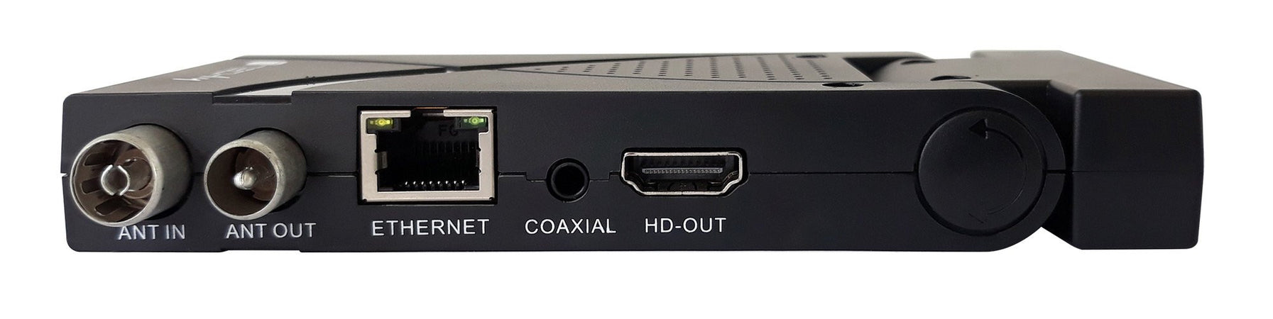 Decoder Ricevitore Digitale Terrestre DVB-T/T2 H.265 HEVC 10bit USB HDMI Scart 180° e Telecomando Universale 2 in 1