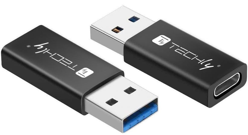 Adattatore Convertitore USB 3.0 USB A Maschio a USB-C&trade Femmina Nero