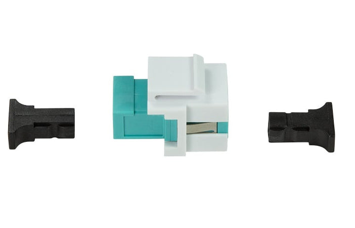 Giunto Fibra LWL SC per Installazione Keystone Verde Acqua e Bianco