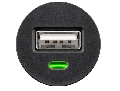 Caricatore Compatto da Auto 1 porta USB con uscita 1A Nero
