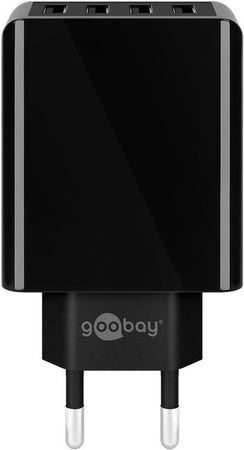 Caricatore da Muro USB a 4 vie 30W Nero