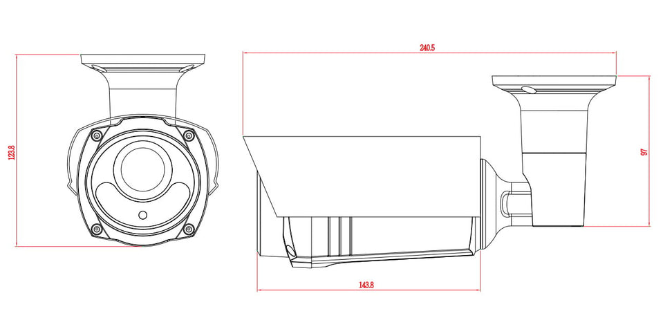 Telecamera IP 2Mp Full HD IR Starlight IP66 Lenti Motorizzate, DGM2643SVP