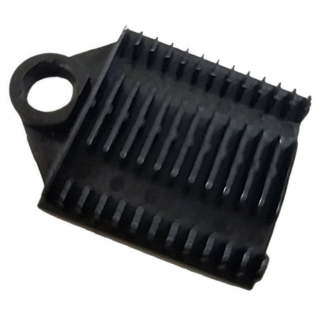 Supporto a Pettine per 12 Giunti in Fibra Ottica Nero