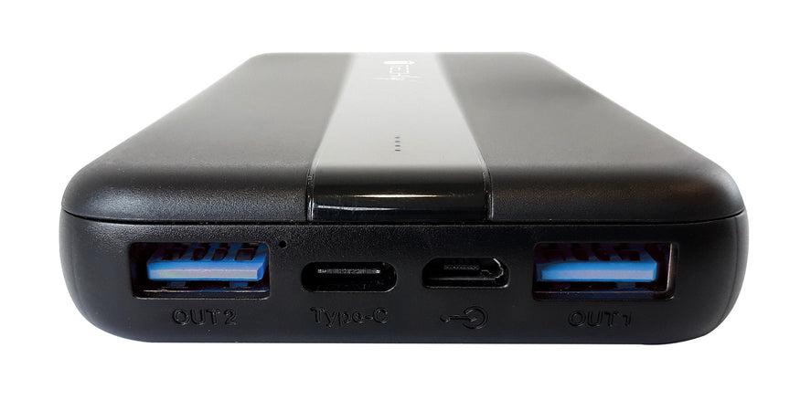 Power Bank Smartphone 10000 mAh 20W USB-C&trade 3 Porte Output con Cavo