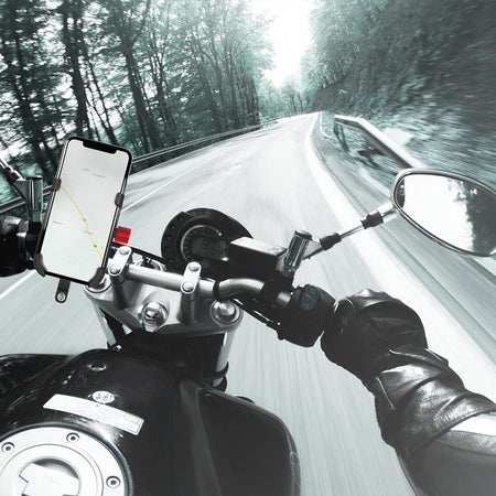 Supporto da Bicicletta per Smartphone 3,5''-7'' Fissaggio Angolato