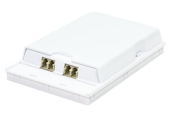 Scatola di Connessione Indoor FTTH per 2 fibre, 2 adattatori, IP20