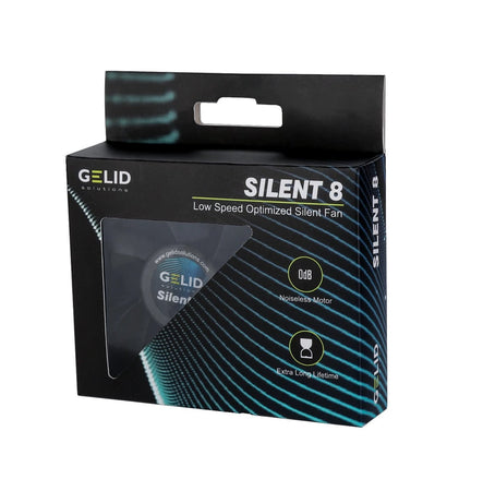 Dissipatore Ventola Silent ad Alto Flusso 80x80x25 12V