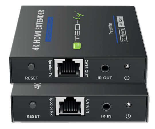 Extender HDMI 4K@60Hz 18Gbps HDR10 su cavo Cat.6/6A/7 fino 70 metri zero latenza