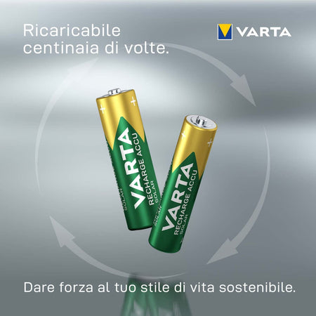 Blister 2 Batterie Ricaricabili Stilo AA 2100 mAh