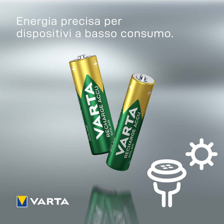 Blister 2 Batterie Ricaricabili Stilo AA 2100 mAh