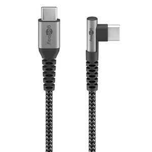 Cavo USB-C&trade Maschio Angolato a USB-C&trade Dritto 1m