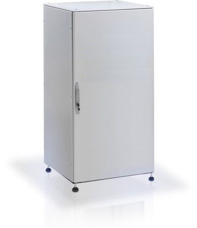 Armadio rack 19'' a pavimento 25U grigio IP55 porta cieca prof. 600 mm