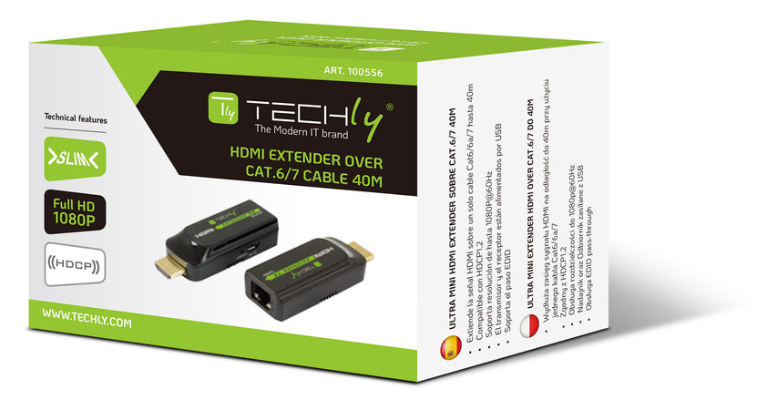 Extender HDMI compatto Full HD su cavo Cat.6/6A/7 max 40m