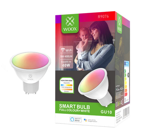 Lampadina LED GU10 400lm Smart Controllo Vocale Alexa, R9076 Classe F