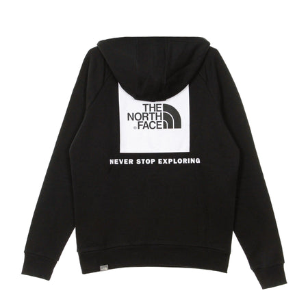 THE NORTH FACE Felpa Cappuccio Uomo Raglan Redbox Hoodie Black/white da uomo