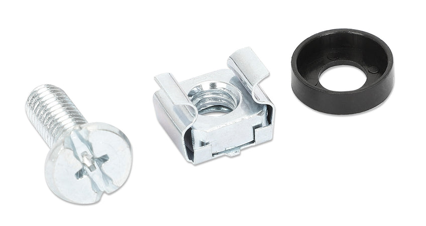 Kit Set 50 Viti 50 Dadi e 50 Rondelle per Montaggio Rack Silver