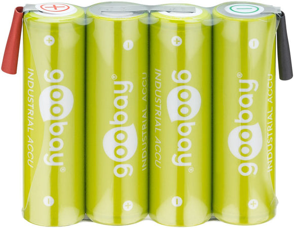 Batterie ricaricabili NiMH 4xAA HR6 2100 mAh 4.8V a saldare