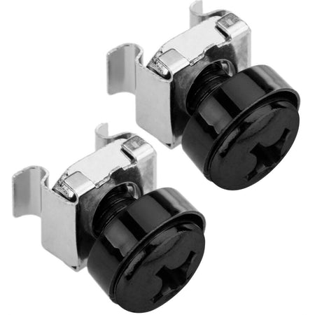 Kit Set 4 Viti 4 Dadi e 4 Rondelle per Montaggio Rack Nero