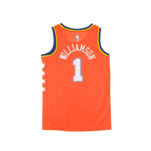 NIKE NBA Canotta Basket Uomo Nba Swingman Jersey No.1 Zion Williamson Usa 'rising Stars' Team Orange da uomo