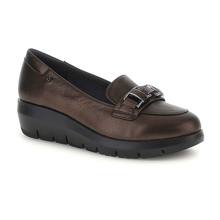 Stonefly mocassini donna Plume 37 laminated brown