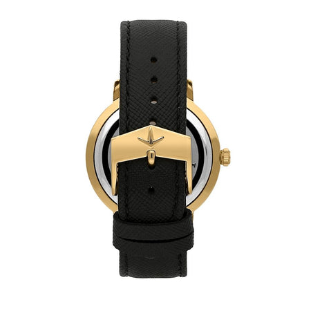 Orologio LUCIEN ROCHAT uomo GarCon data pelle nero / oro