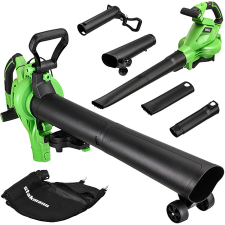 Aspirafoglie Elettrico 3in1 Soffiatore con Sacco di Raccolta 3000W Giardino