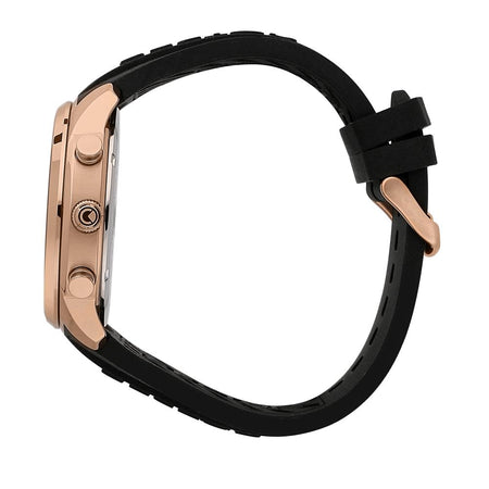Orologio SECTOR uomo Oversize cronografo gomma nero / oro rosa
