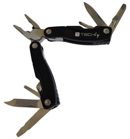 Mini Pinza Multiuso in Acciaio Inossidabile e Alluminio con Custodia