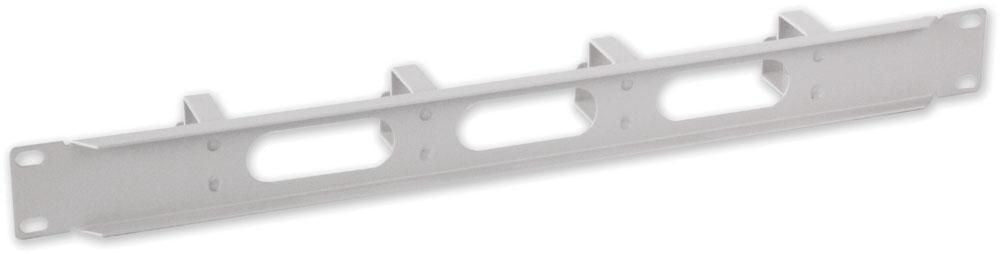 Pannello Passacavi 4 Anelli Corti 3 Fori 1U Grigio