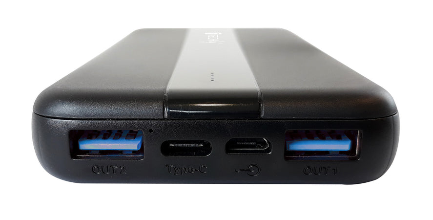 Power Bank Smartphone 10000 mAh 20W USB-C&trade 3 Porte Output con Cavo