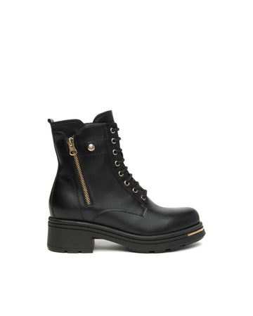 Nero Giardini anfibi donna in pelle nero I514861D100