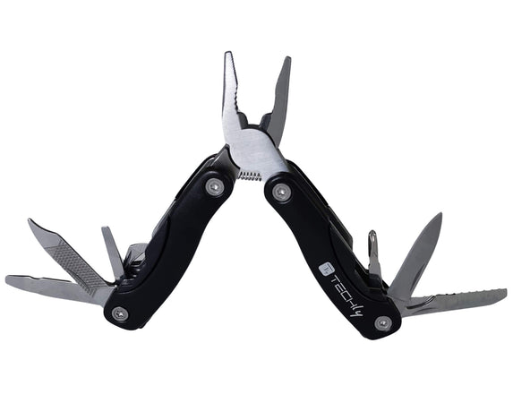 Mini Pinza Multiuso in Acciaio Inossidabile e Alluminio con Custodia