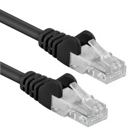 Cavo di rete Patch in Rame Cat. 5e Nero UTP 7,5 m