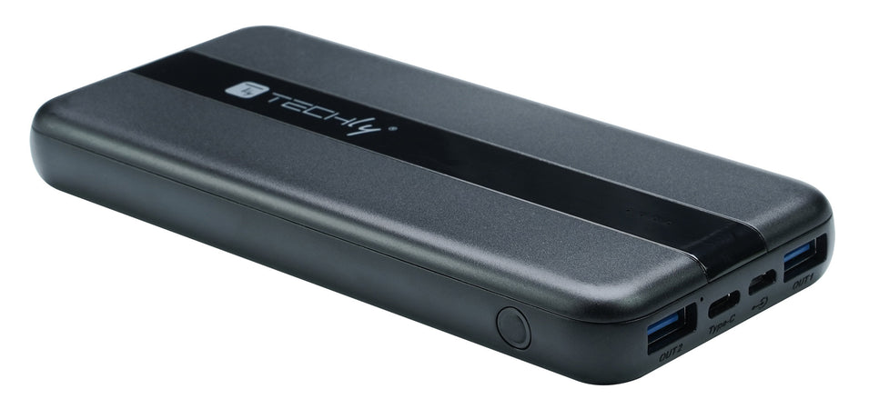 Power Bank Smartphone 10000 mAh 20W USB-C&trade 3 Porte Output con Cavo