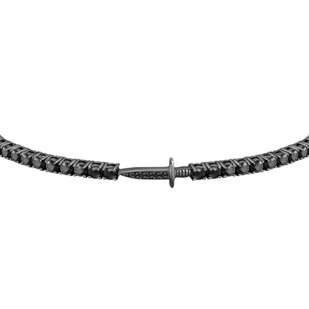 Bracciale MORELLATO uomo Tennis argento 925 zirconi neri